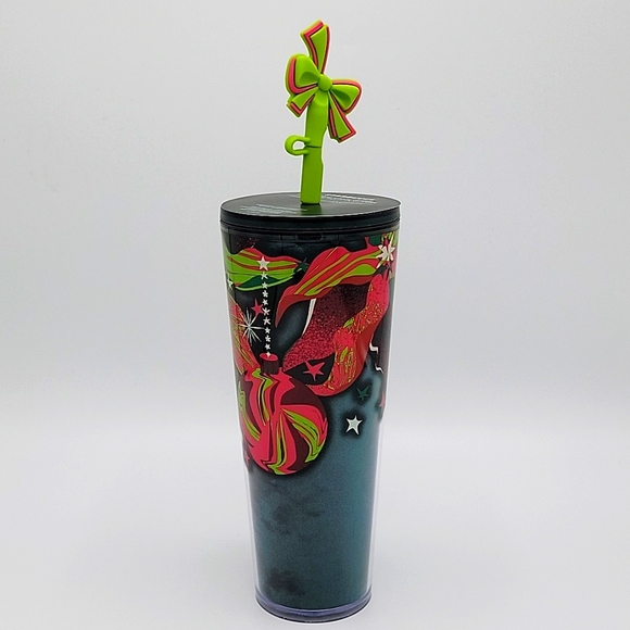 New Starbucks Christmas Holiday Tumbler 24oz Venti Cup w/ Bow 2023 - Picture 1 of 4